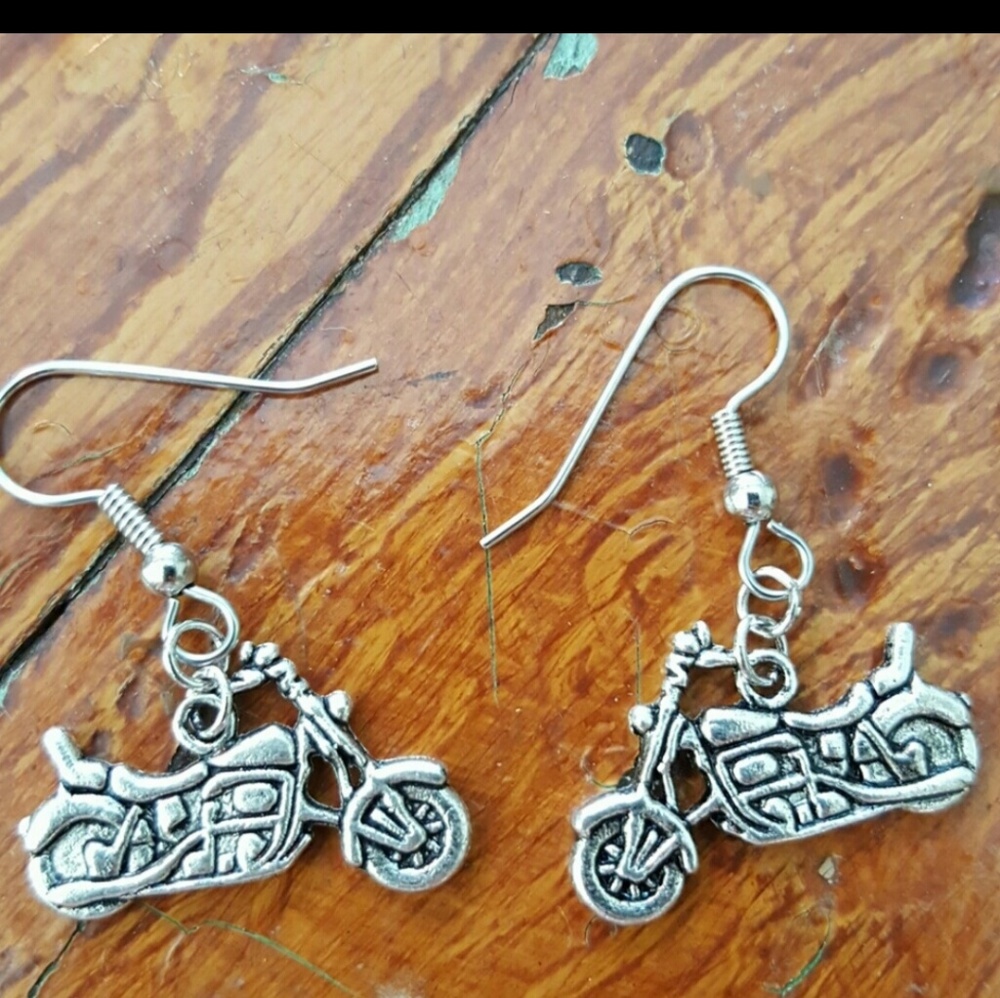 Motorcycle Earrings Biker